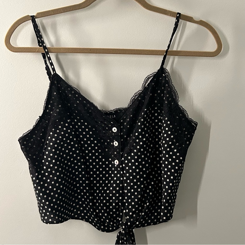 STORIA Women’s Patterned Flowy Crop Top